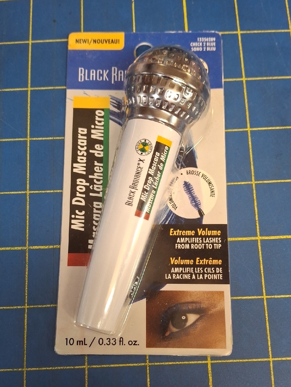 Black Radiance x Cross Colours Mic Drop Mascara in the shade "Check 2 Blue" New